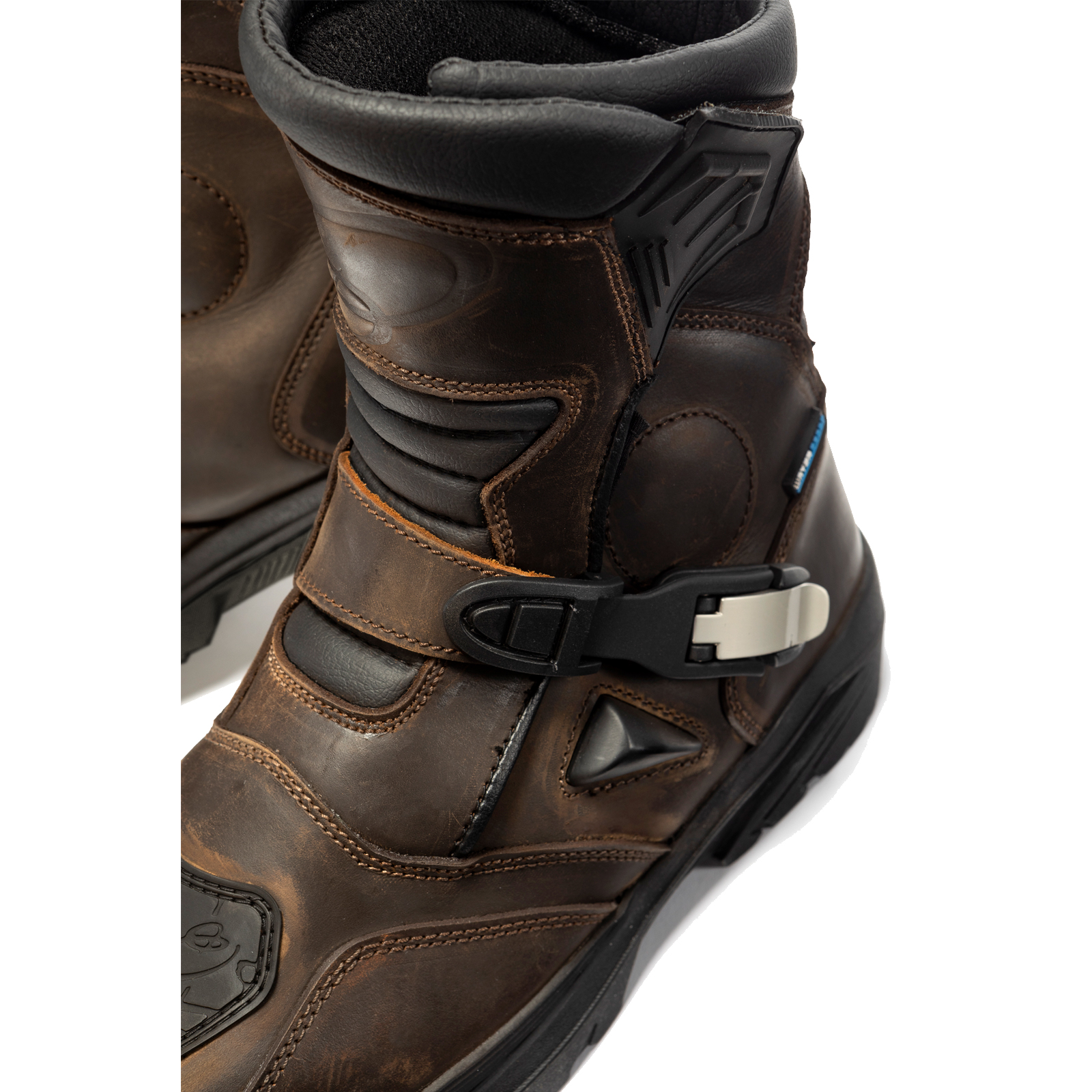 Black Rogue Adventure Mid Waterproof Motorcycle Boots Touring Leather Motorbike | eBay